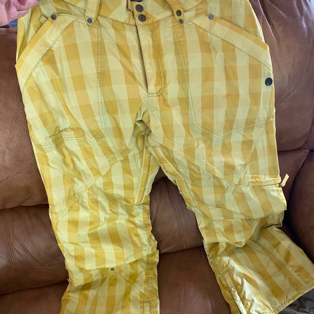 Burton Yellow Plaid Women's Pants